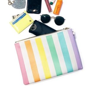 Stoney Clover Lane Rainbow Stripe Pouch